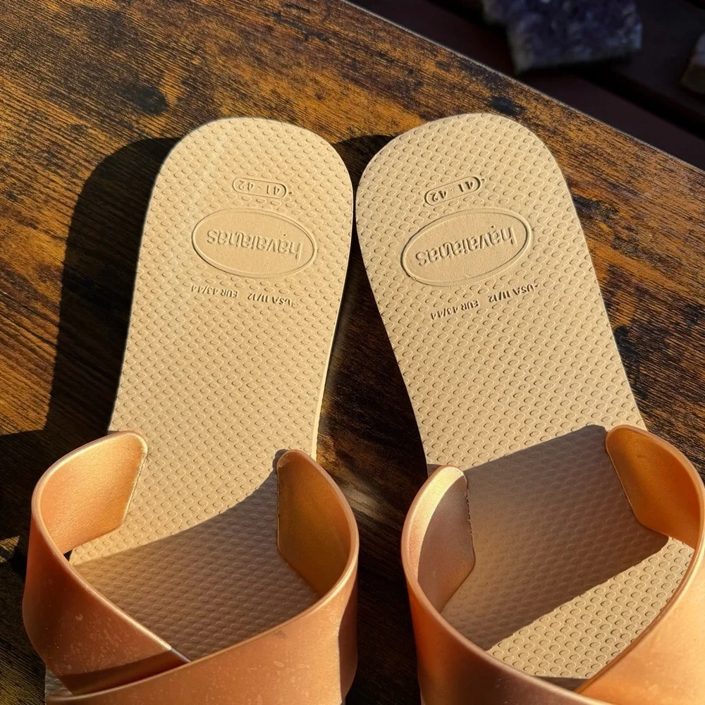 Havianas Gold Aqua Metallic Sandal - Picture 2 of 4